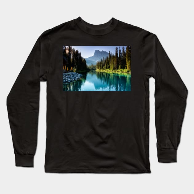 Emerald Sunshine Long Sleeve T-Shirt by krepsher